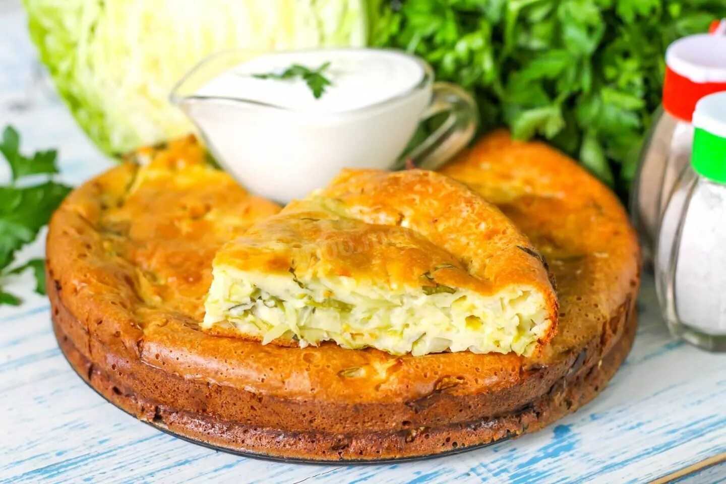 Заливной пирог с капустой – 9 быстрых и вкусных рецептов в духовке