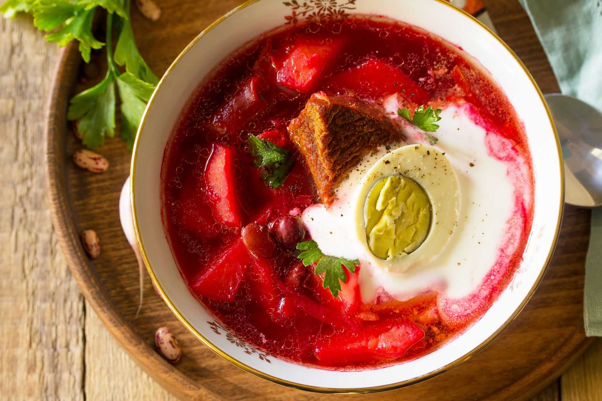 Свекольник горячий рецепт классический с мясом 🍎