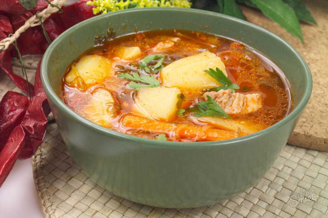 Шурпа из свинины без обжарки  рецепт с пошаговыми фото