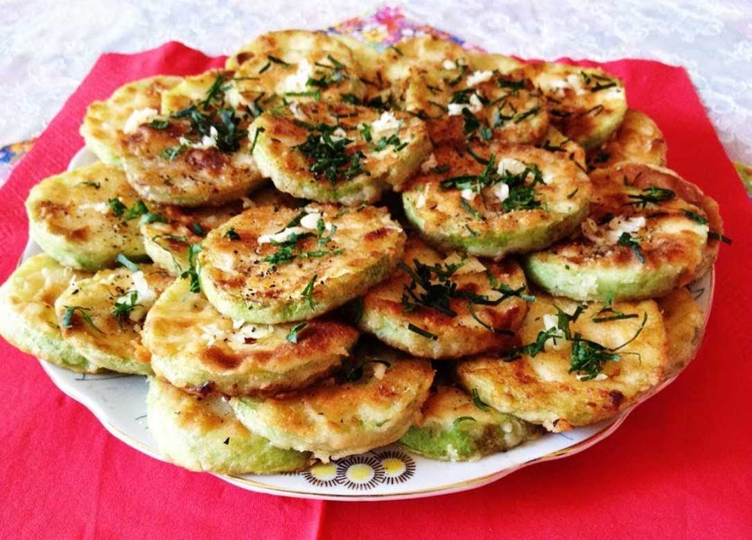 Рецепт кабачков жареных со сметаной