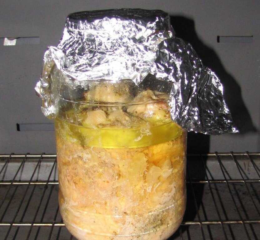 Тушёнка из курицы в домашних условиях в духовке