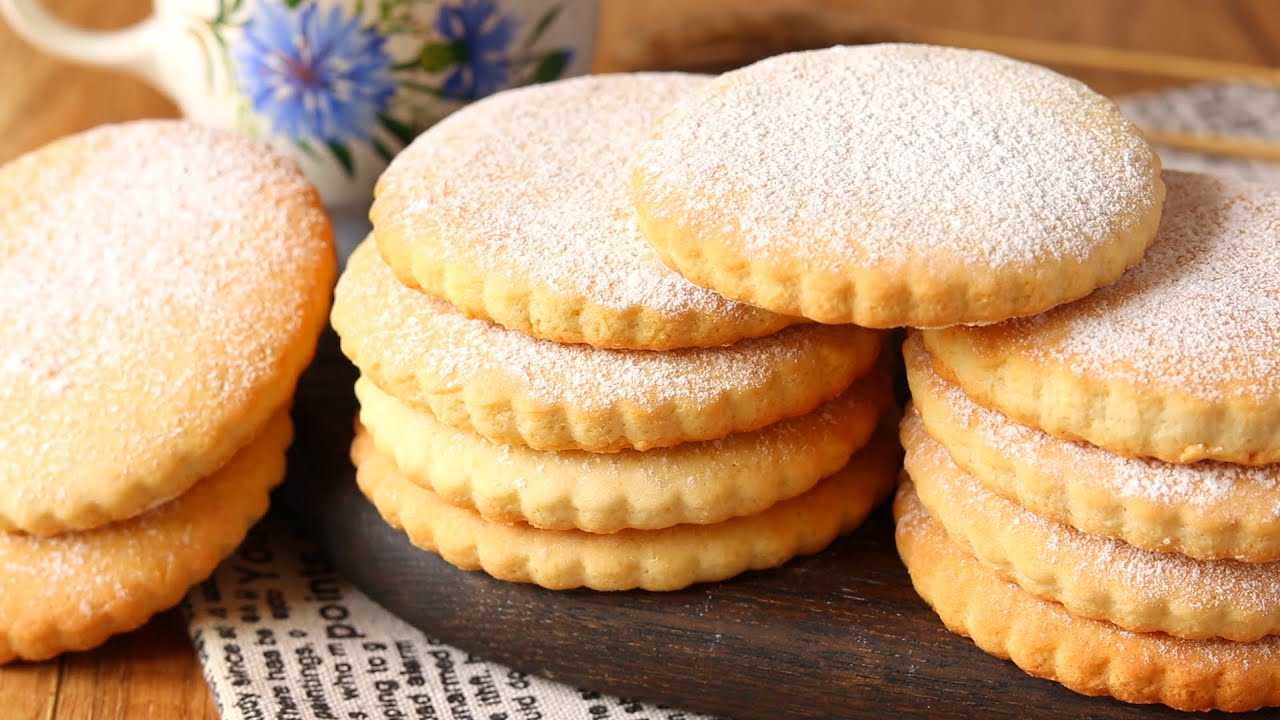 Молочные коржики нежнопесочные  рецепт с пошаговыми фото
