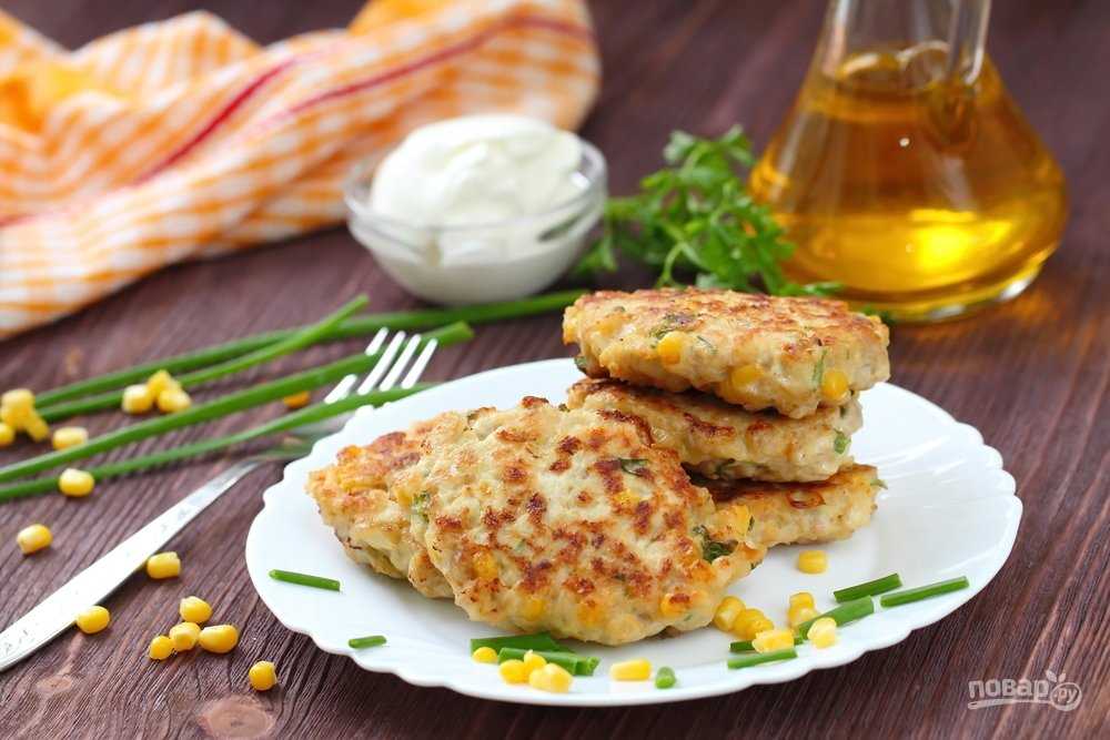 Рубленные куриные котлеты с кукурузой рецепт