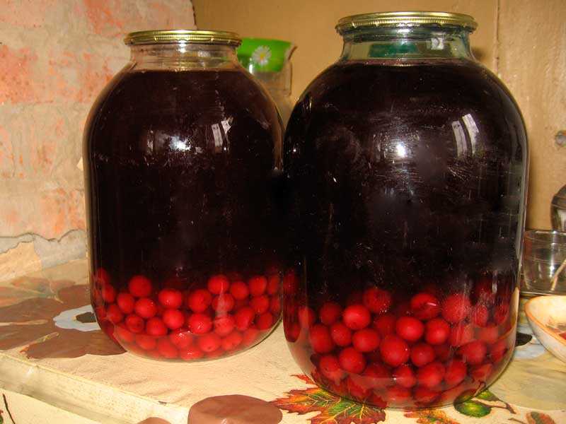 Компот из вишни и малины -пошаговый рецепт с фото