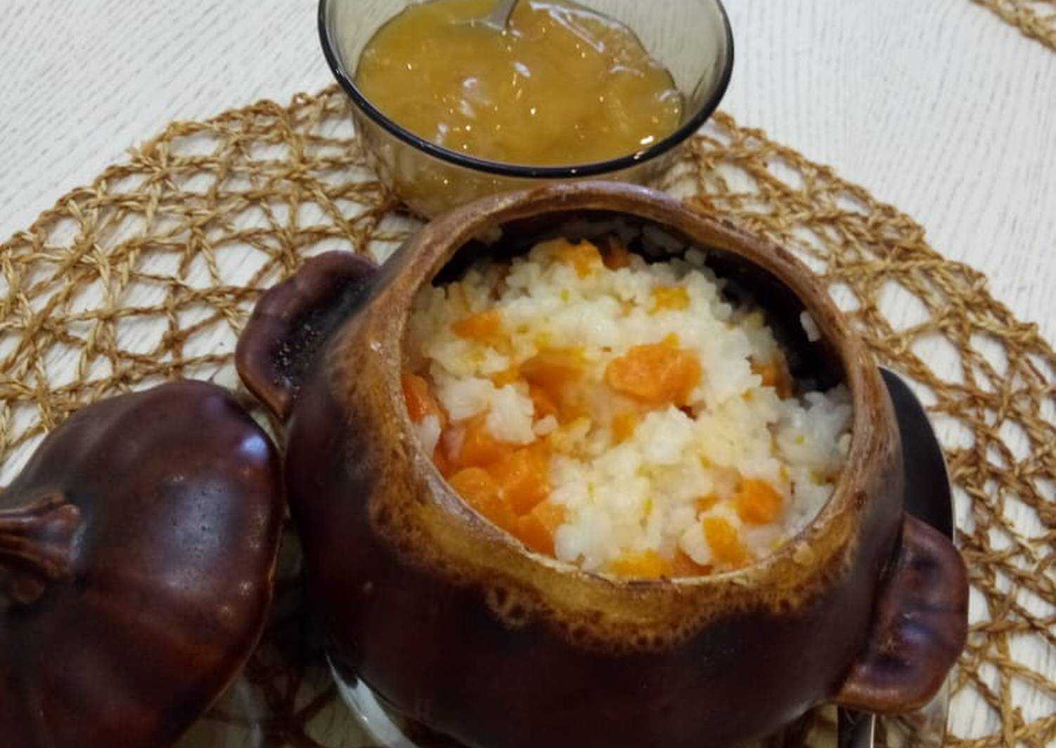 Пшённая каша с тыквой в горшочках в духовке - 7 пошаговых фото в рецепте