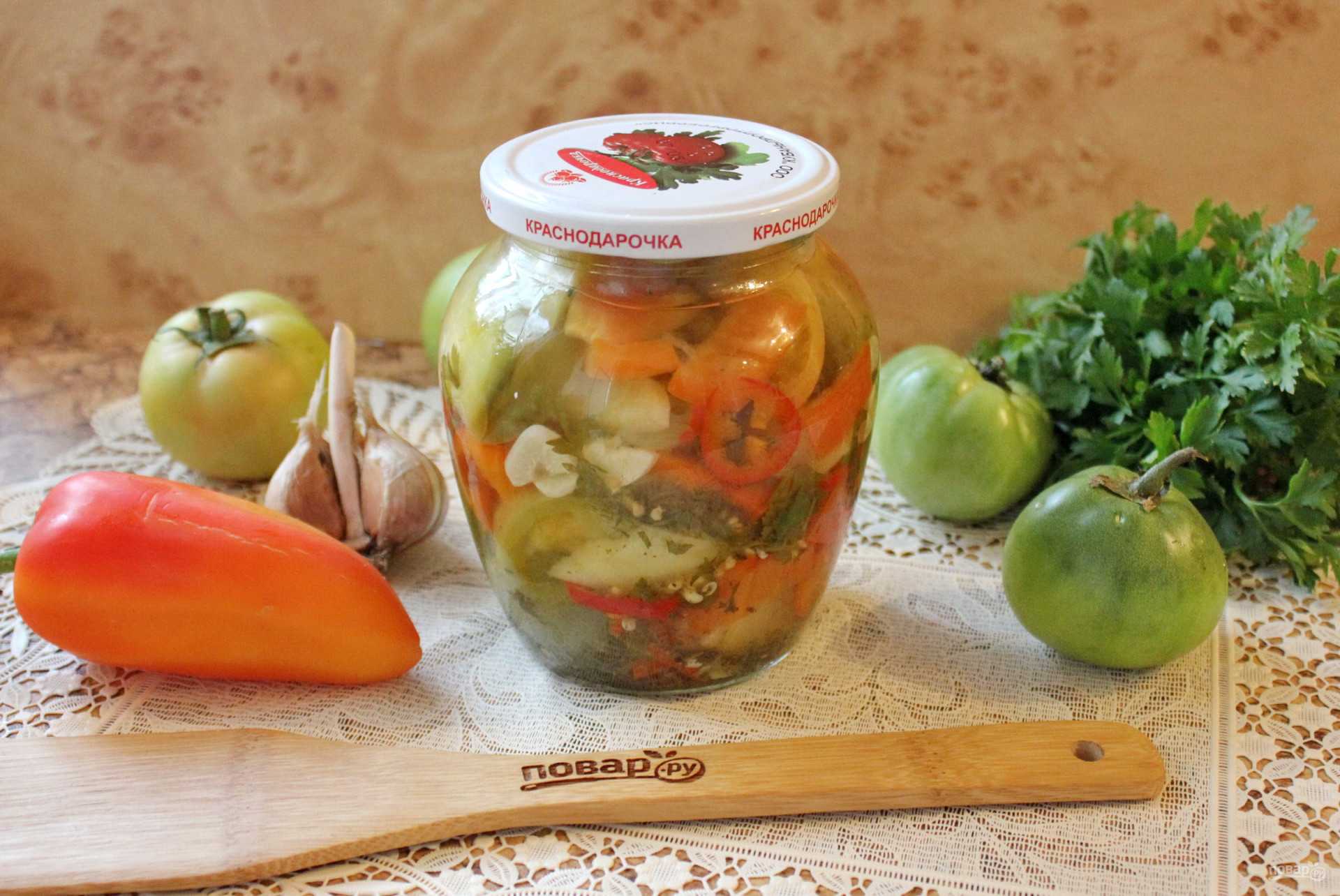 Салаты из зеленых помидор на зиму — самые вкусные рецепты