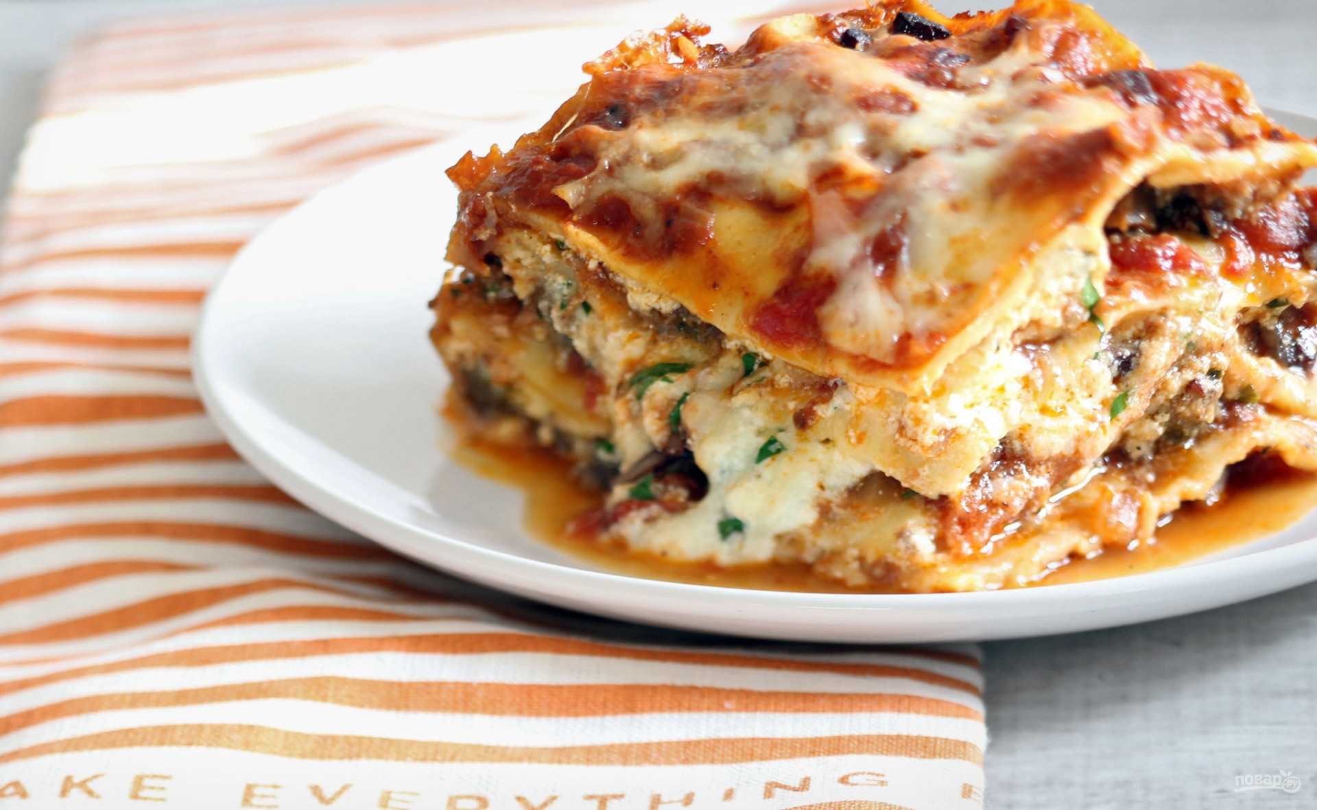 Лазанья из лаваша с курицей и грибами  рецепт с пошаговыми фото