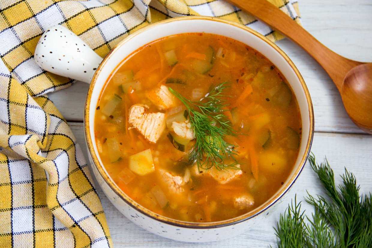 Классический рассольник с рисом и солеными огурцами — 7 рецептов приготовления