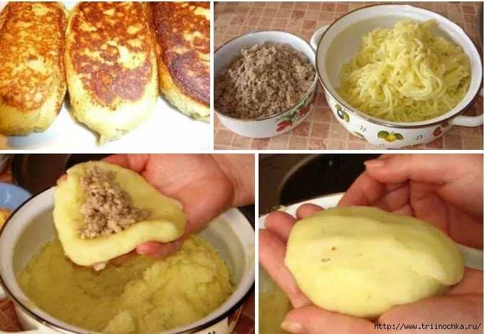 Зразы картофельные с фаршем: рецепт блюда классический, с сыром, грибами, моцареллой,  из пюре с фото
