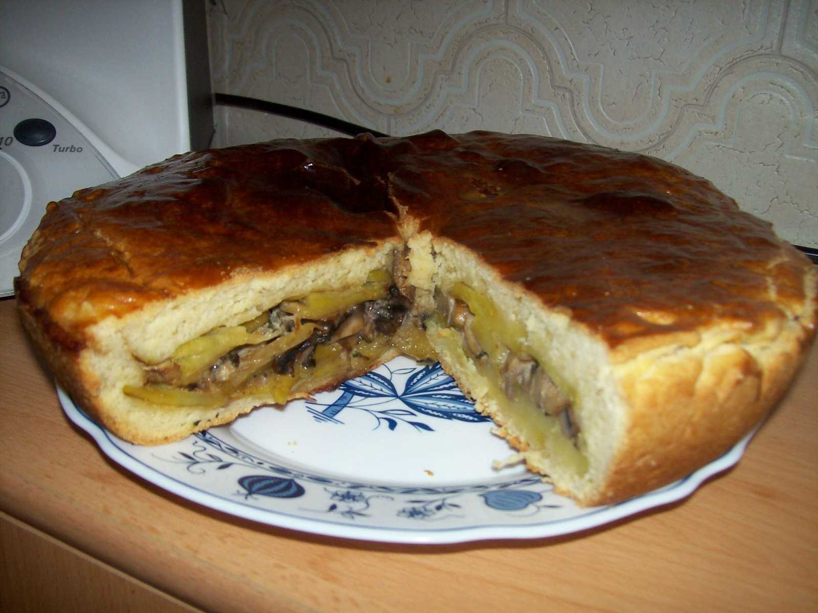 Заливной пирог с грибами рецепты приготовления - вкусная еда
