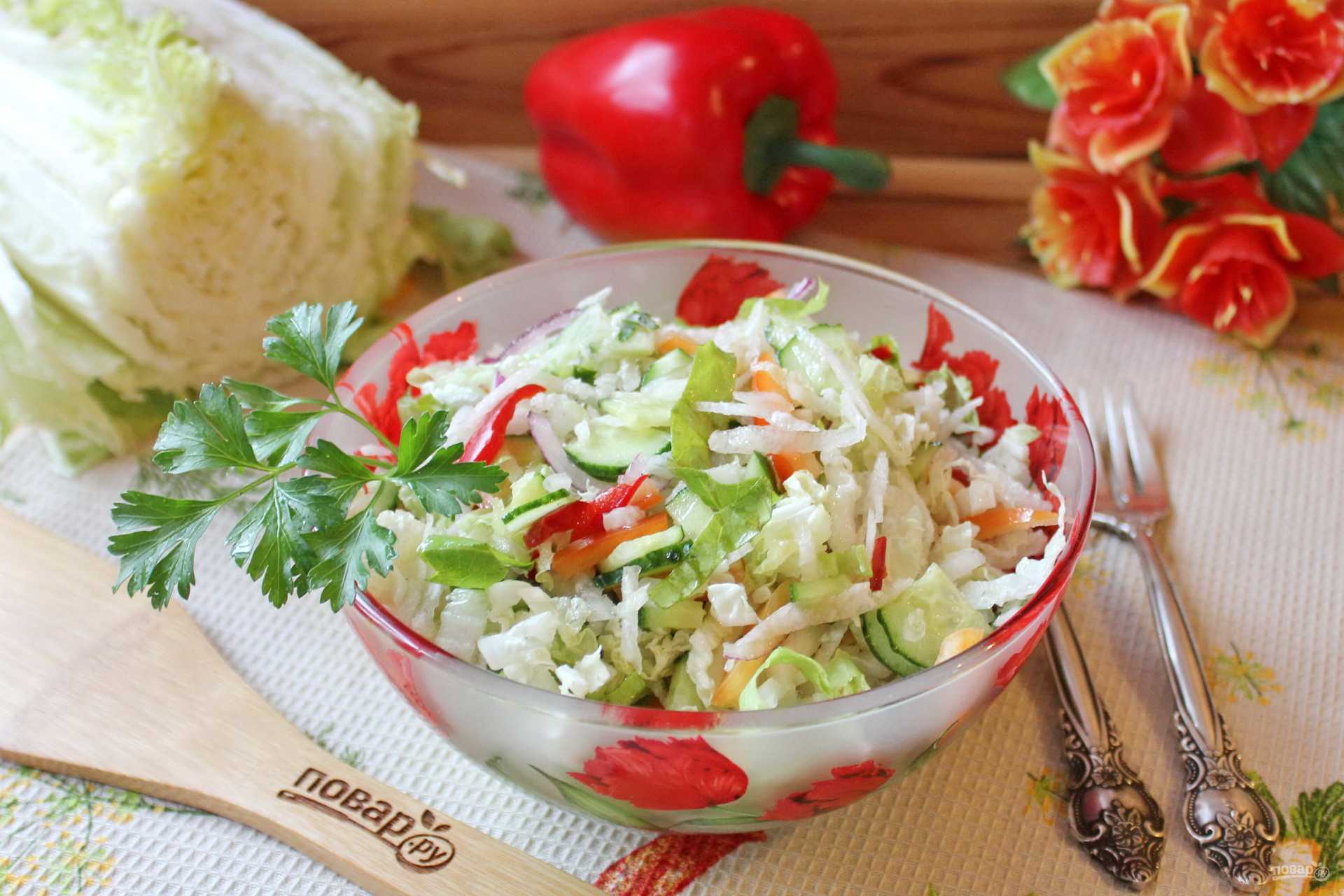 Оболдено вкусные и простые салаты с пекинской капустой