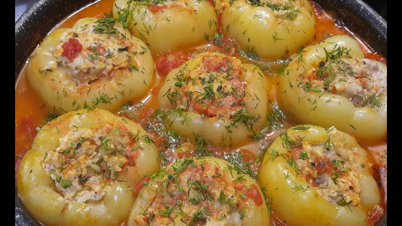 Перец фаршированный мясом и рисом. как приготовить вкусный фаршированный перец