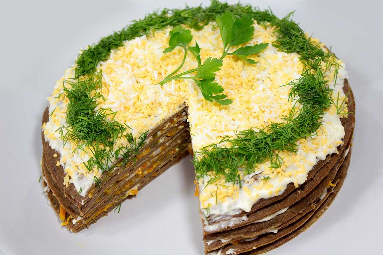 Печеночный торт из куриной печени пошаговый рецепт