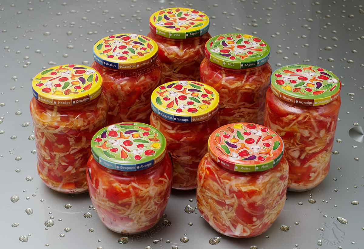 Салат «кубанский» с капустой на зиму – 3 вкусных рецепта с фото
