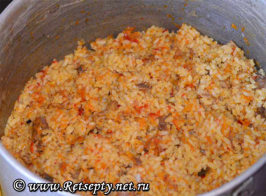 Плов с курицей в кастрюле – вкусный рецепт с фото пошагово