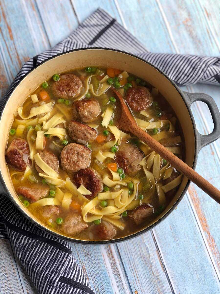 Суп с фрикадельками и вермишелью — самые вкусные рецепты