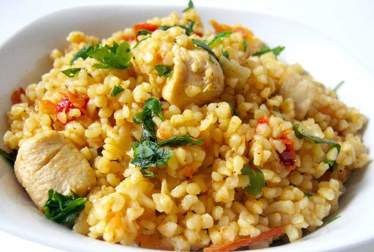 Как приготовить булгур с овощами и индейкой | меню недели