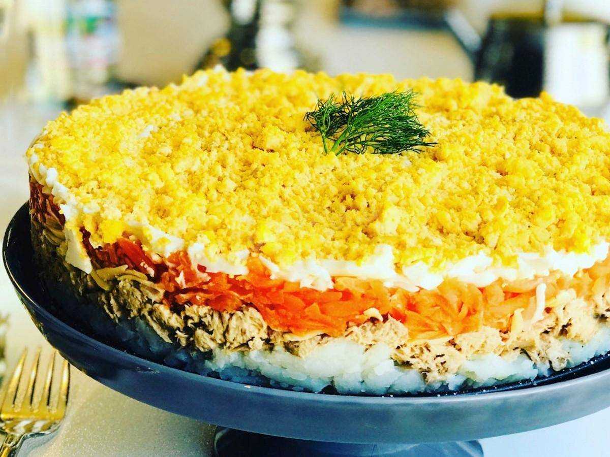Салат мимоза классический рецепт + слои по порядку