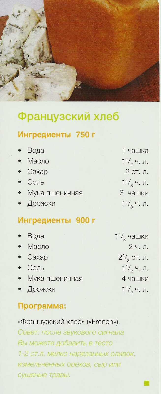 20 лучших рецептов французского хлеба