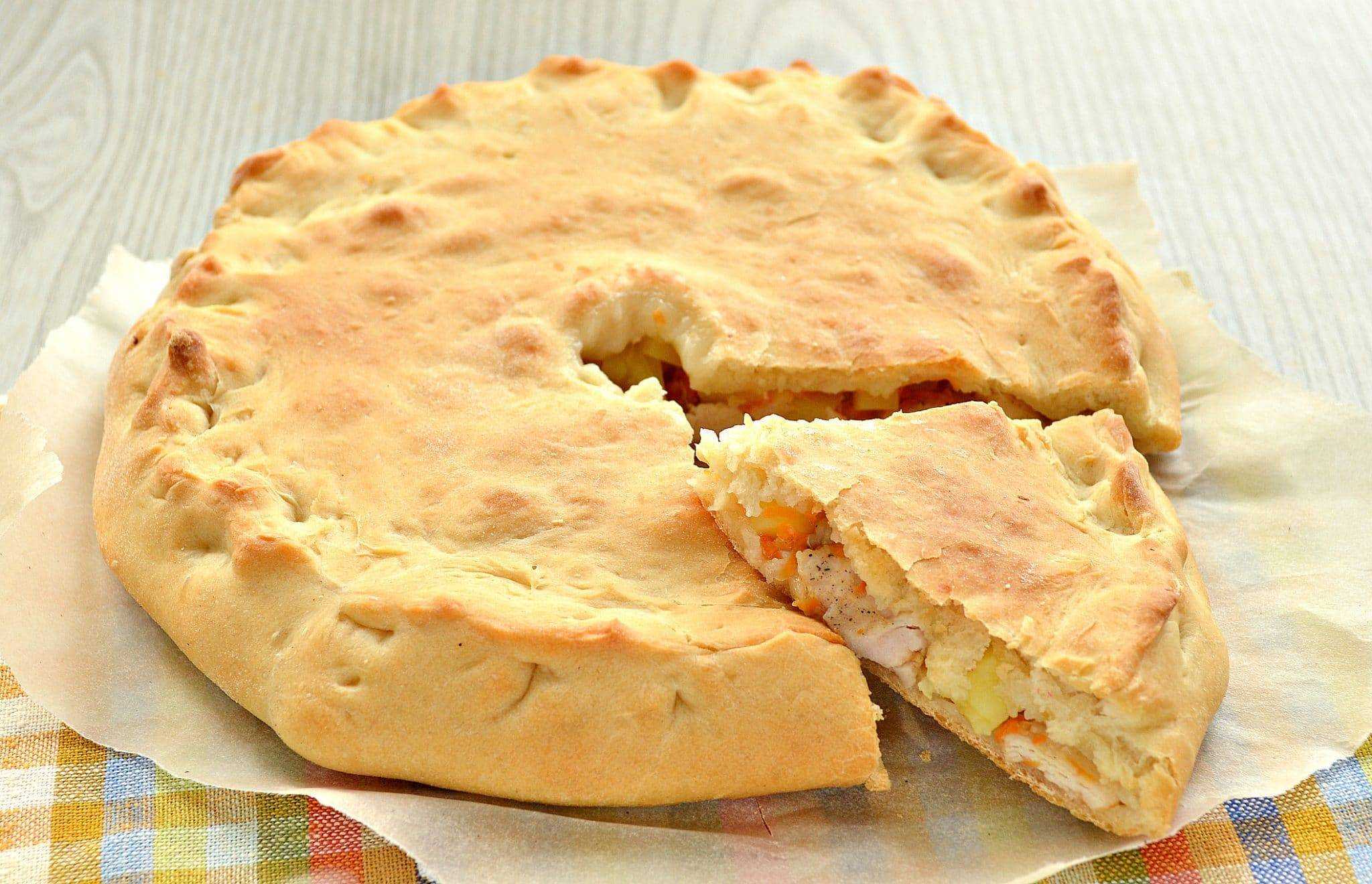 Пирог с картофелем и курицей | меню недели