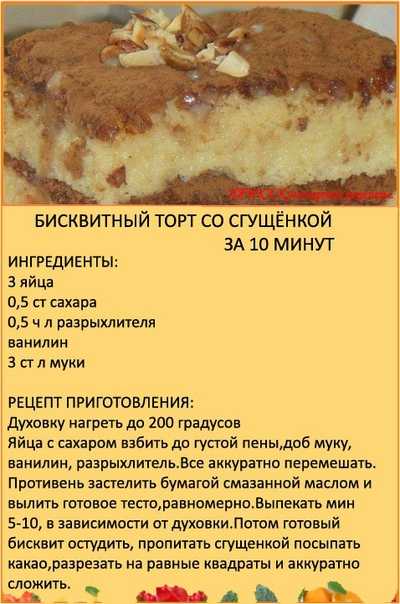 Классический бисквит в духовке