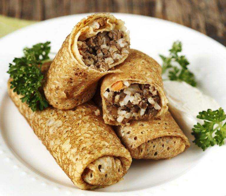 Блинчики с мясом - самые вкусные рецепты блинов с мясной начинкой