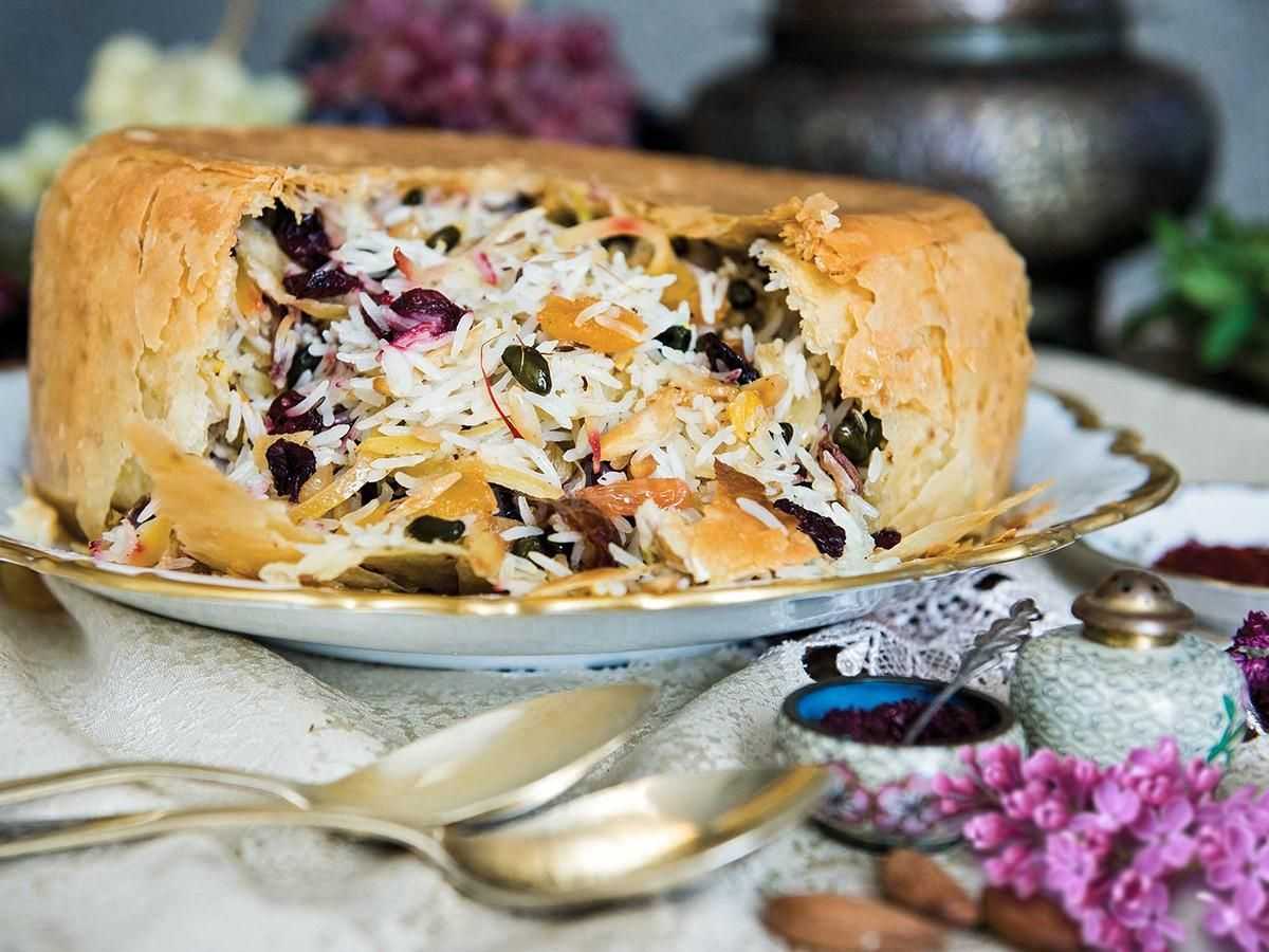Плов шах по азербайджански в лаваше-необычная подача