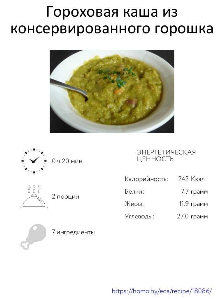 Вкусная гороховая каша в кастрюле