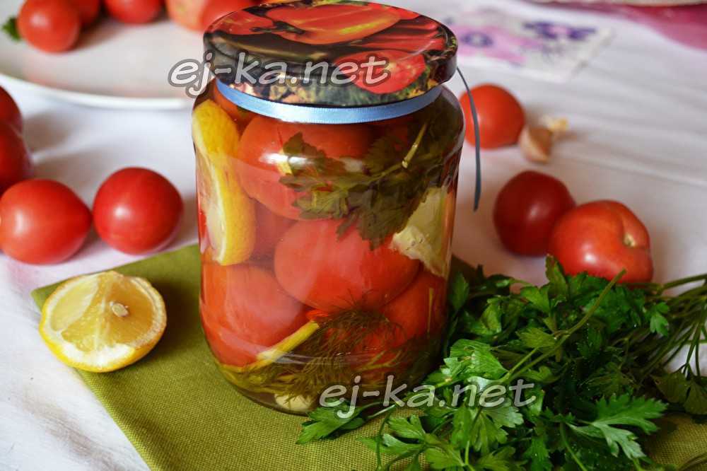 Маринованные помидоры на зиму ну очень вкусные - на 1 и 3 литра