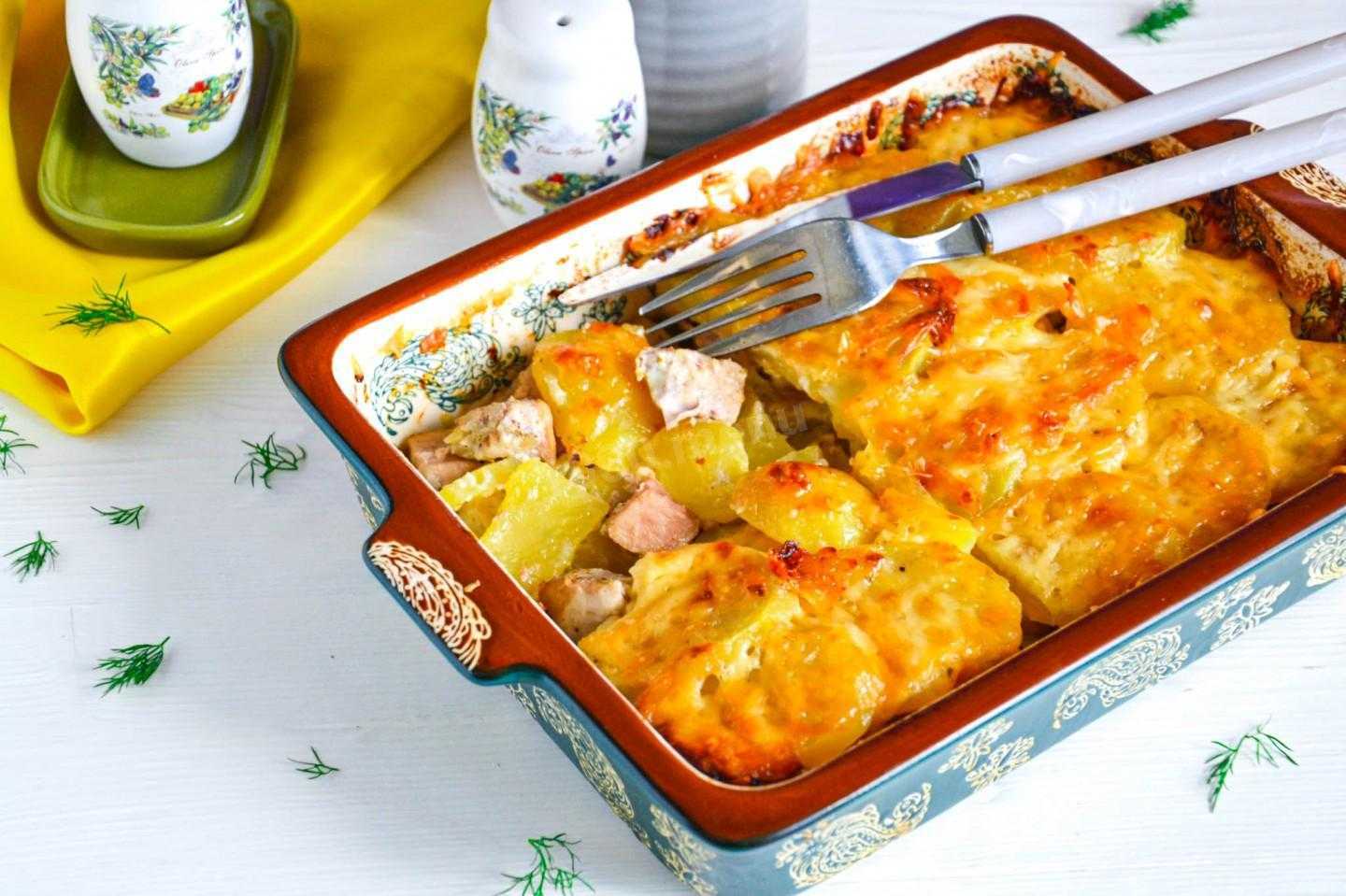 Картошка по-французски в духовке с мясом – 7 рецептов