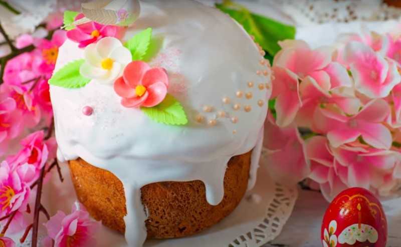 Глазурь (помадка) для пасхального кулича, которая не осыпается и не липнет
