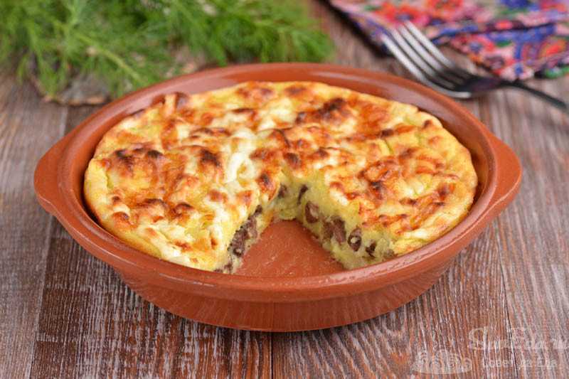 Картофельная запеканка с тушёнкой