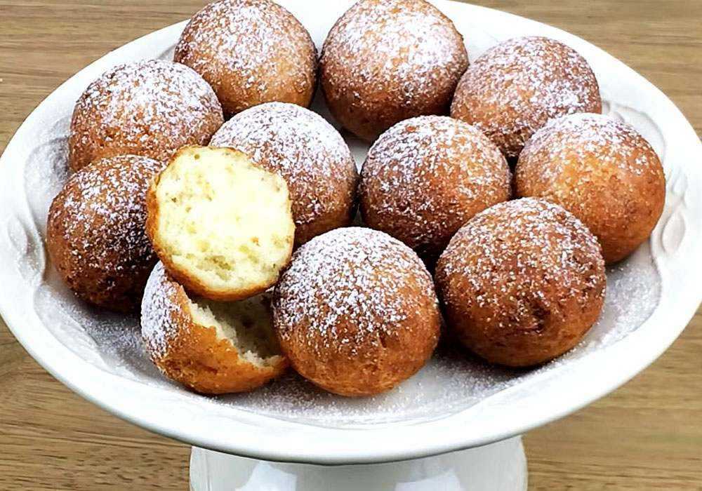 Пошаговый рецепт приготовления вкусных творожных пончиков