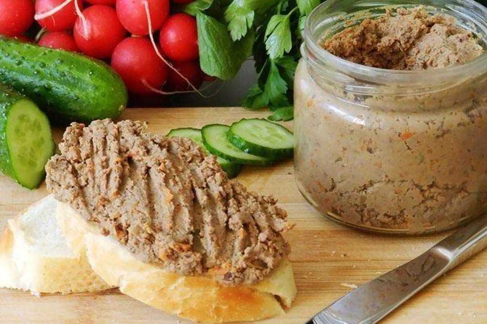 Паштет из свиной печени со сливочным маслом в рулете рецепт