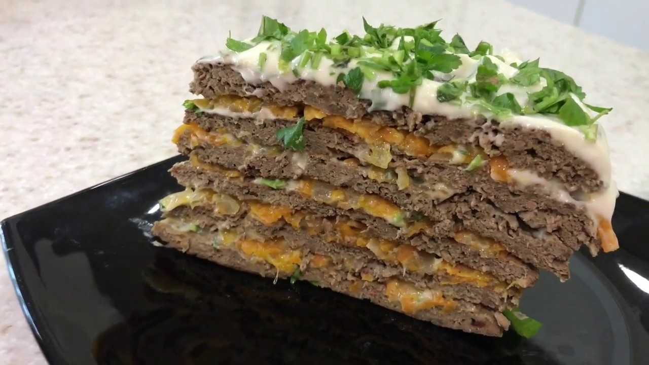 Как приготовить очень вкусный печеночный торт из говяжьей печени