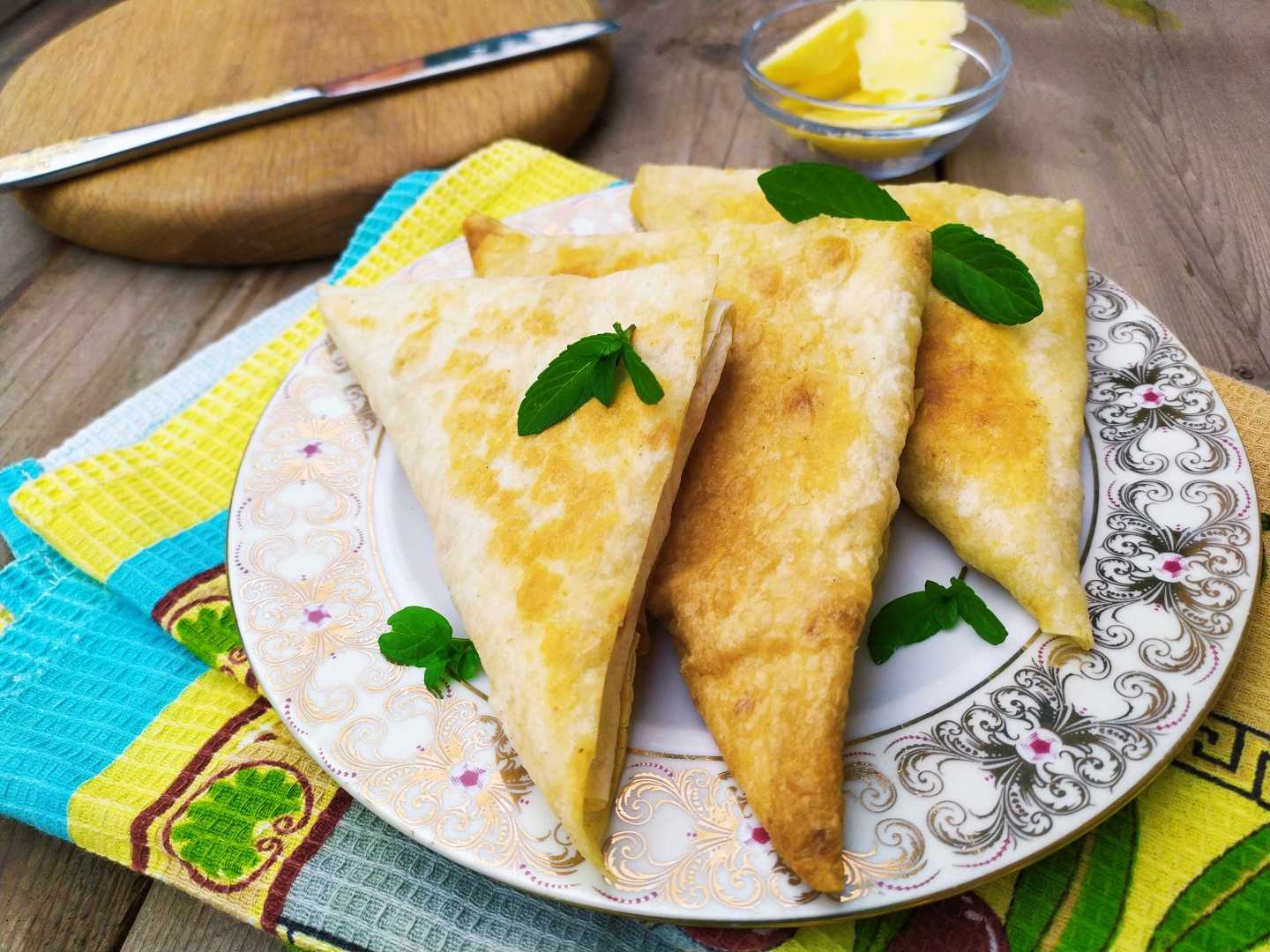 Пирожки из лаваша с фаршем