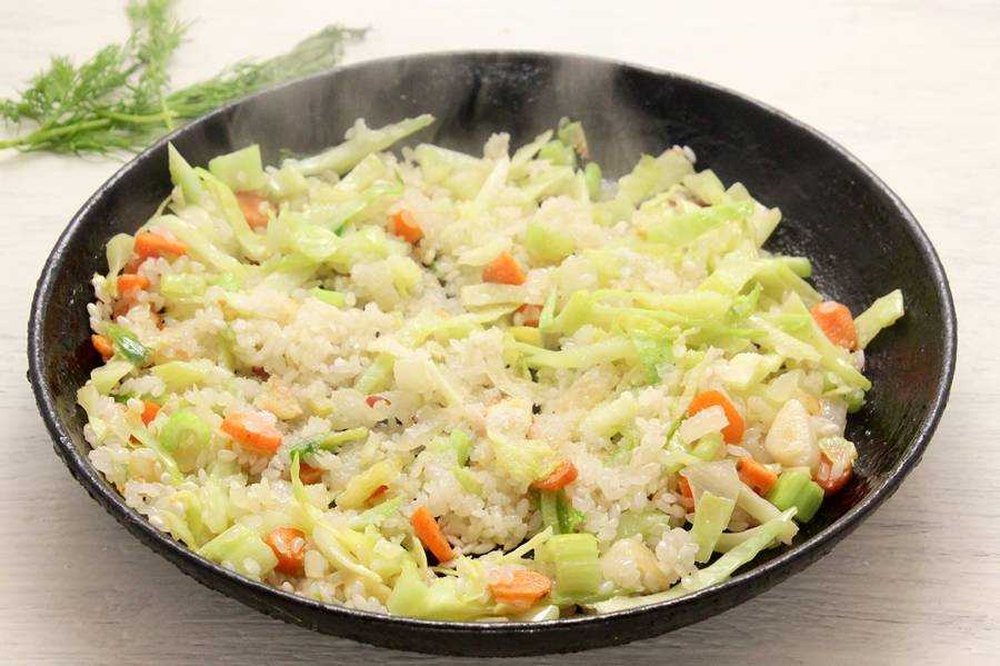 Рис с овощами на гарнир  –  рецепт с пошаговыми фото