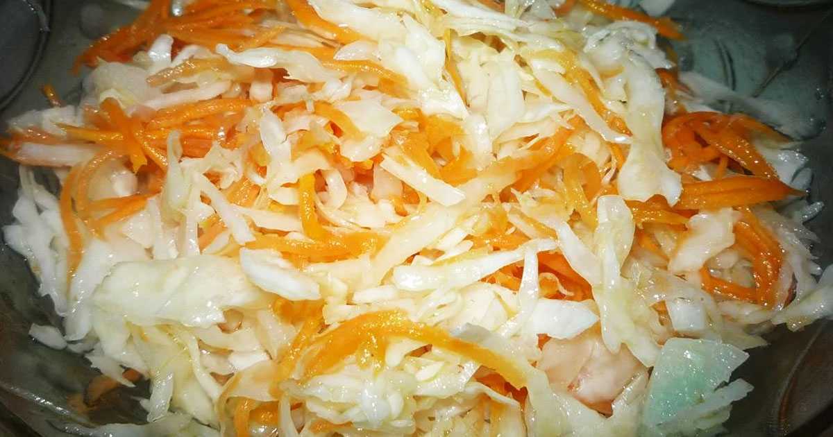 Суточная капуста: рецепт с чесноком и моркрвью