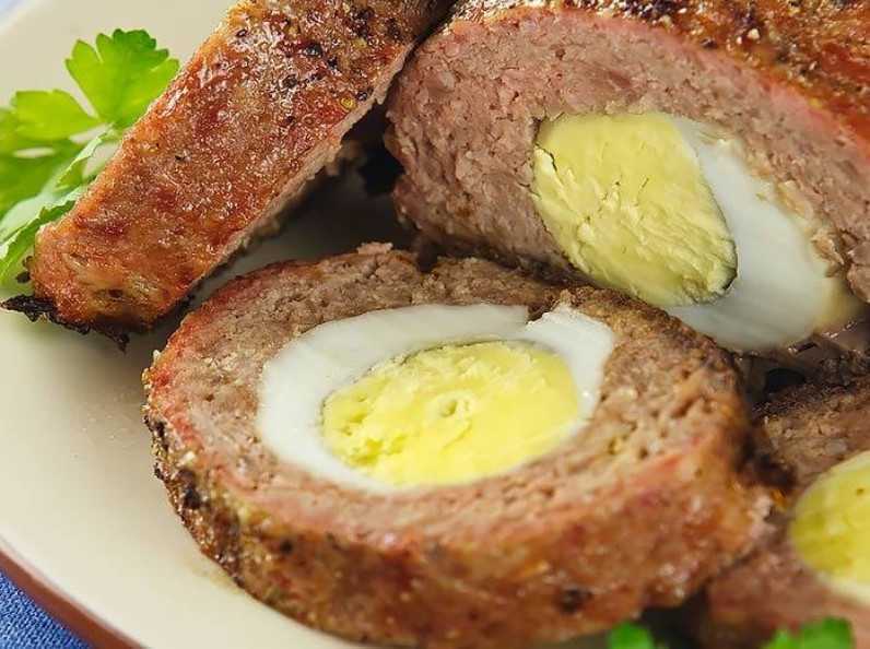 Мясной рулет из фарша с яйцом в духовке рецепт фото пошагово и видео - 1000.menu