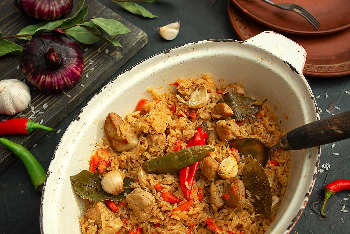 Плов в духовке со свининой рецепт как приготовить пошаговый рецепт - вкусная еда