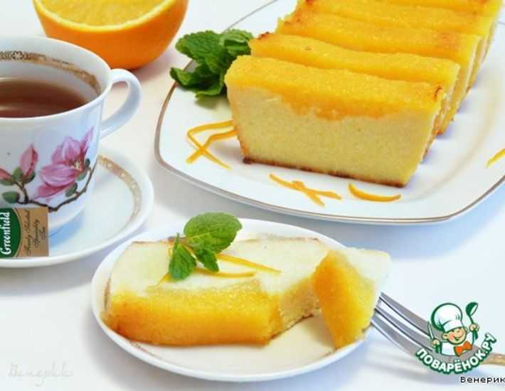 Творожная запеканка с апельсинами и меренгой пошаговый рецепт