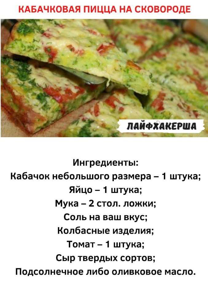 Быстрая пицца на сковороде