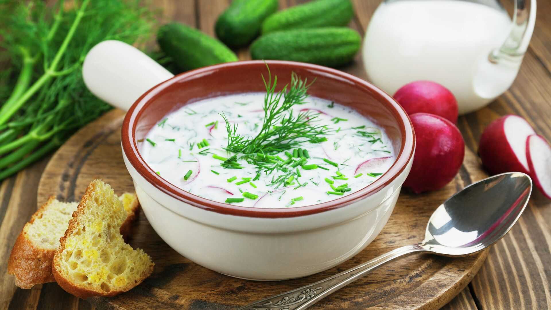 Окрошка на кефире — пошаговые рецепты приготовления