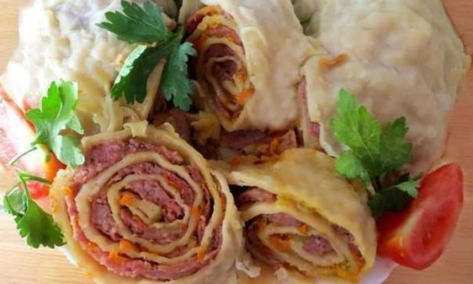 Манты с капустой и фаршем  рецепт с пошаговыми фото