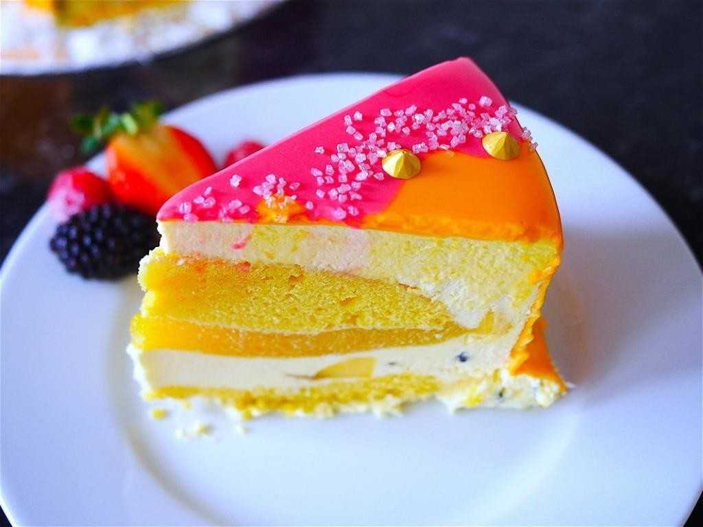 Торт манго — маракуйя пошаговый рецепт с фото