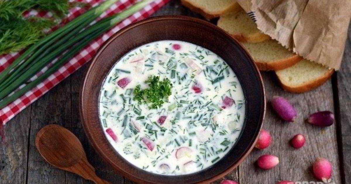 Вкусная окрошка на кефире - 10 классических пошаговых рецептов