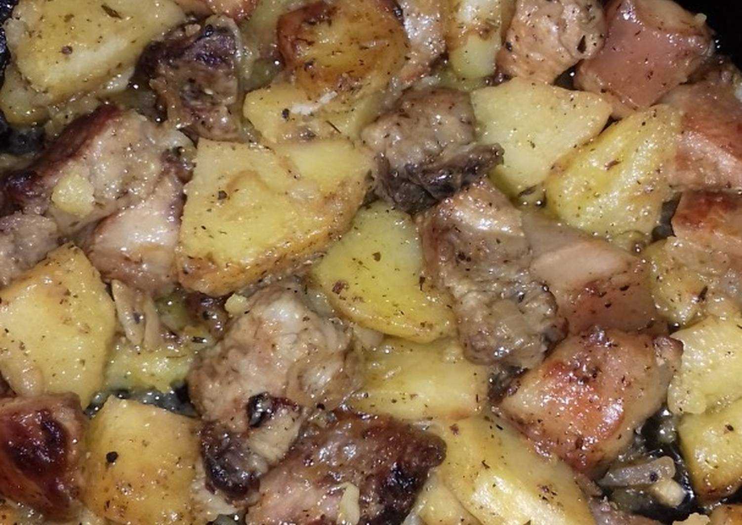 Жареная картошка с мясом: на сковороде, в мультиварке или казане