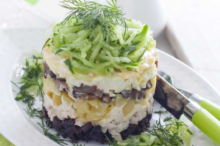 Салат нежность - 5 классических рецептов с курицей