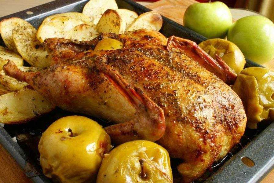Утка с яблоками в духовке — 6 рецептов как приготовления вкусной и сочной утки в духовке