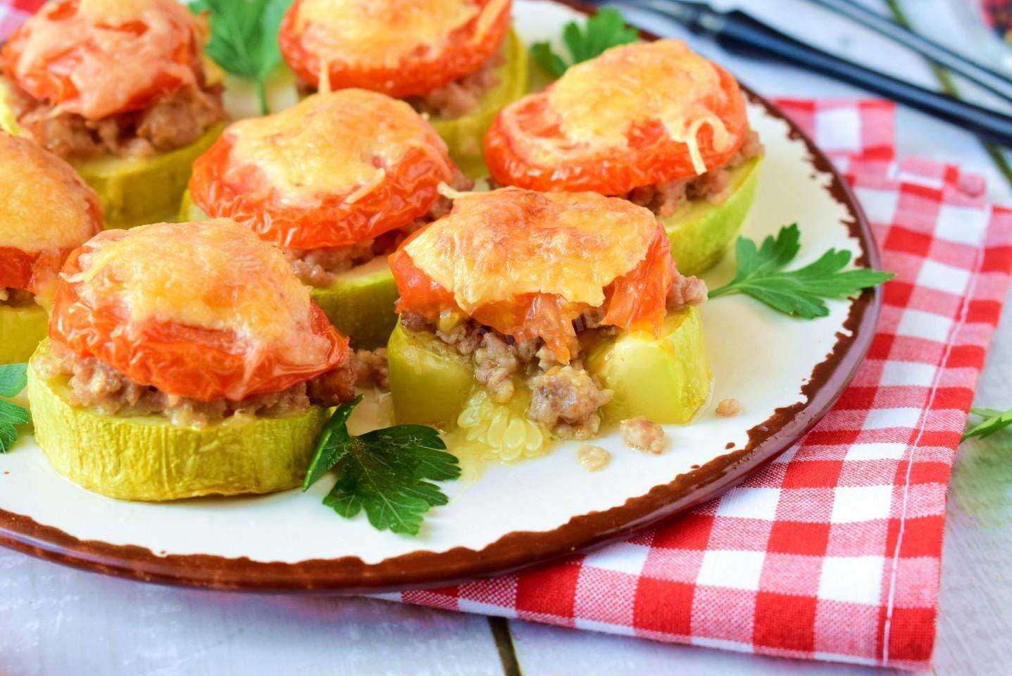 Вкусные фаршированные кабачки в духовке - 6 простых рецептов